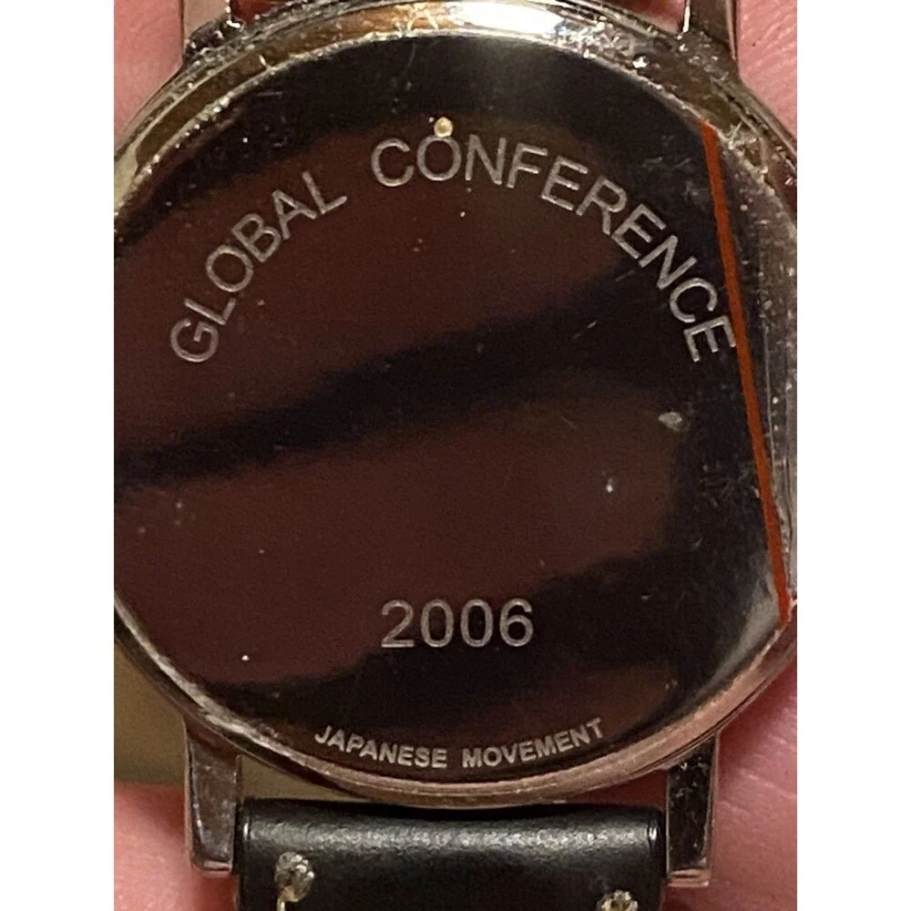 Mizkan Global Conference 2006 Dual Time Zone Watch Japanese Movt World Map Promo